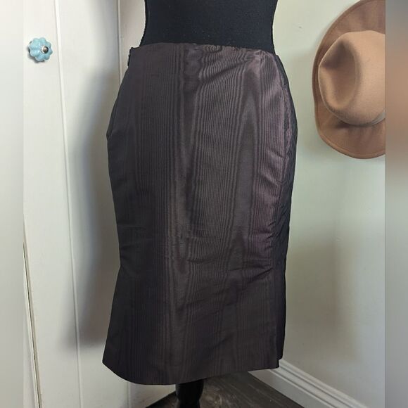 MaxMara Pull-On Silk Skirt 6 Quiet Luxury Minimalism Rebel Punk Whimsigoth - Picture 7 of 9